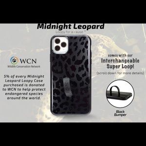 Loopy Phone Case: midnight leopard